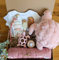 Coffret cadeau naissance fille - Tortue