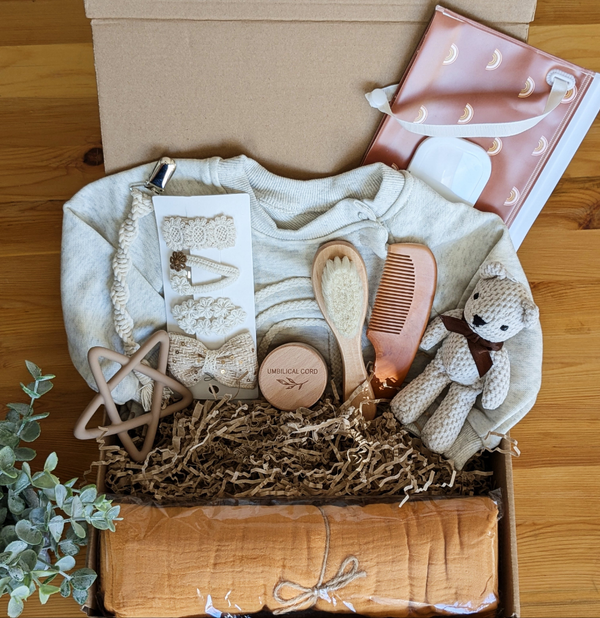 Coffret cadeau naissance fille - Boho