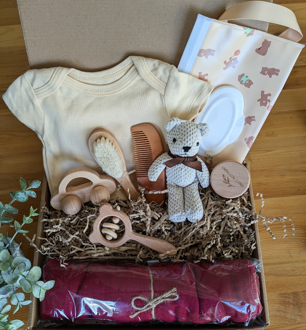 Coffret cadeau naissance garçon - Petit ourson