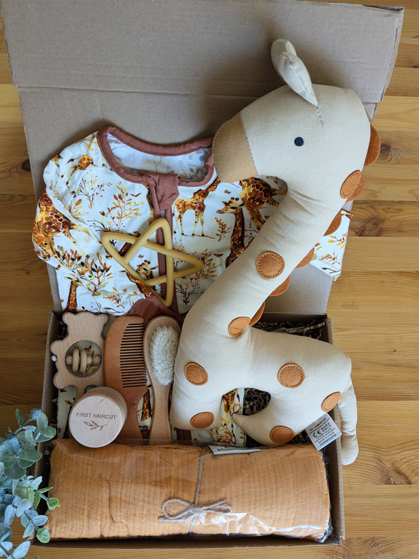 Coffret cadeau naissance unisexe - Girafe